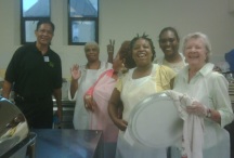 A group of volunteers at the Eliza Doolittle Society